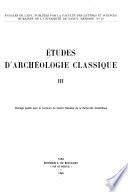 Télécharger le livre libro Études D'archéologie Classique